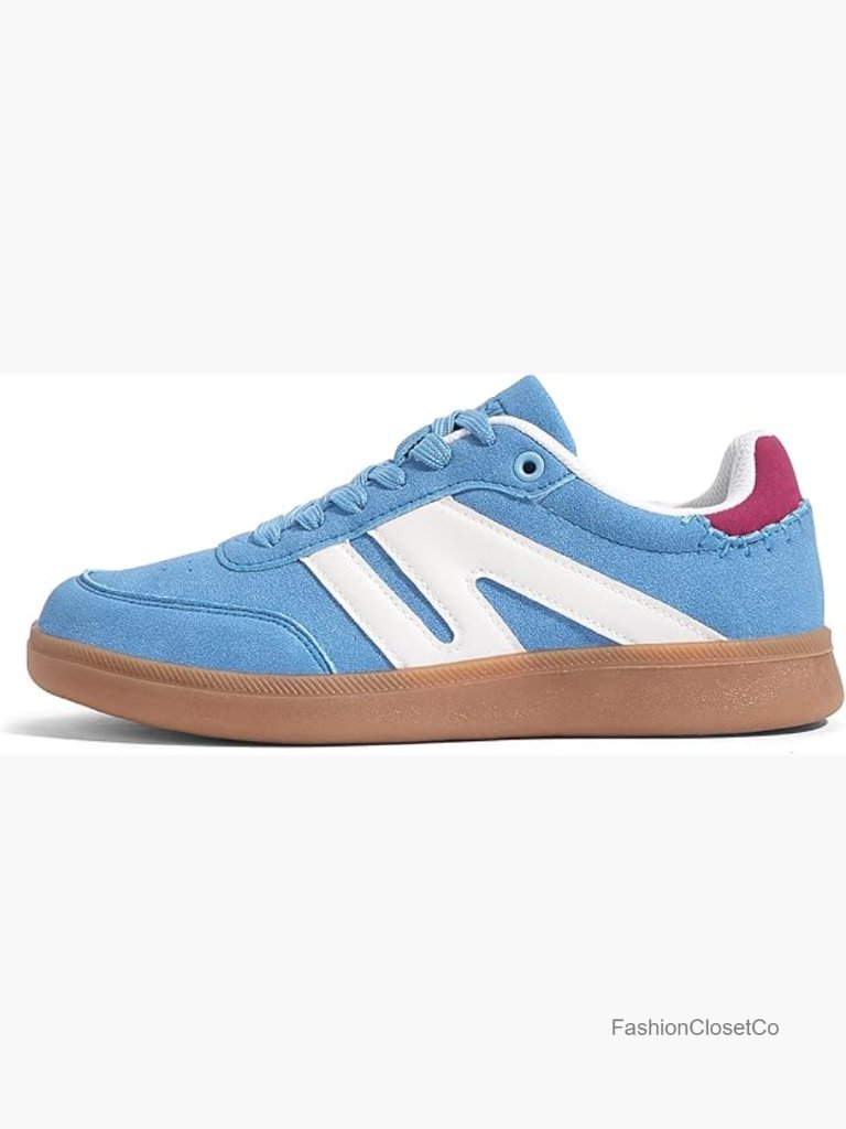 Women's Classic Retro Gum Sole Fashion Sneakers Genuine Leather Anti Slip